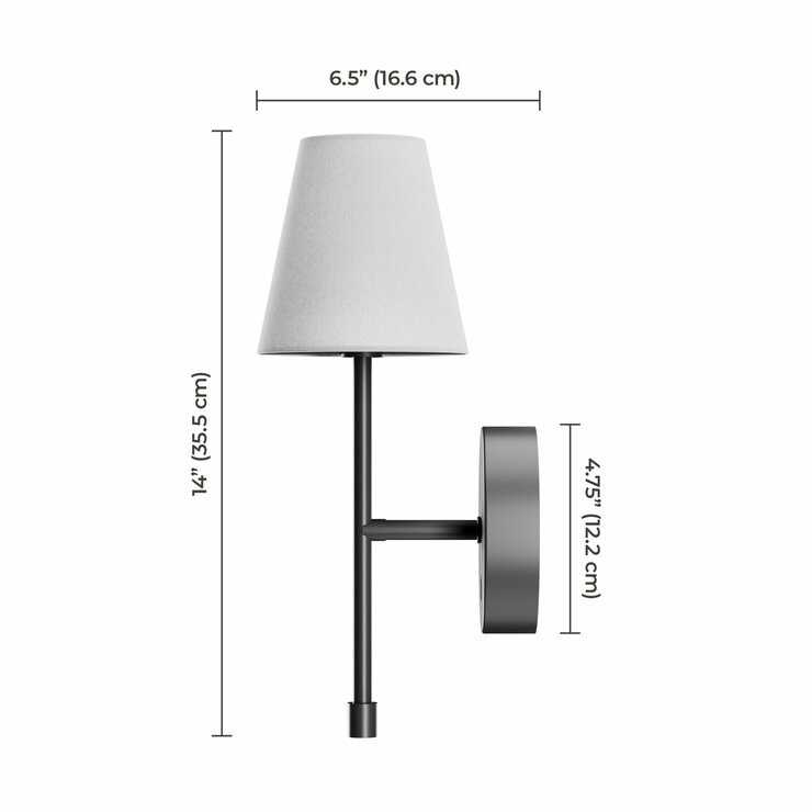 Globe Electric Wireless Rechargeable LED Integrated Wall Sconce, 2 Pack in 2 Colours