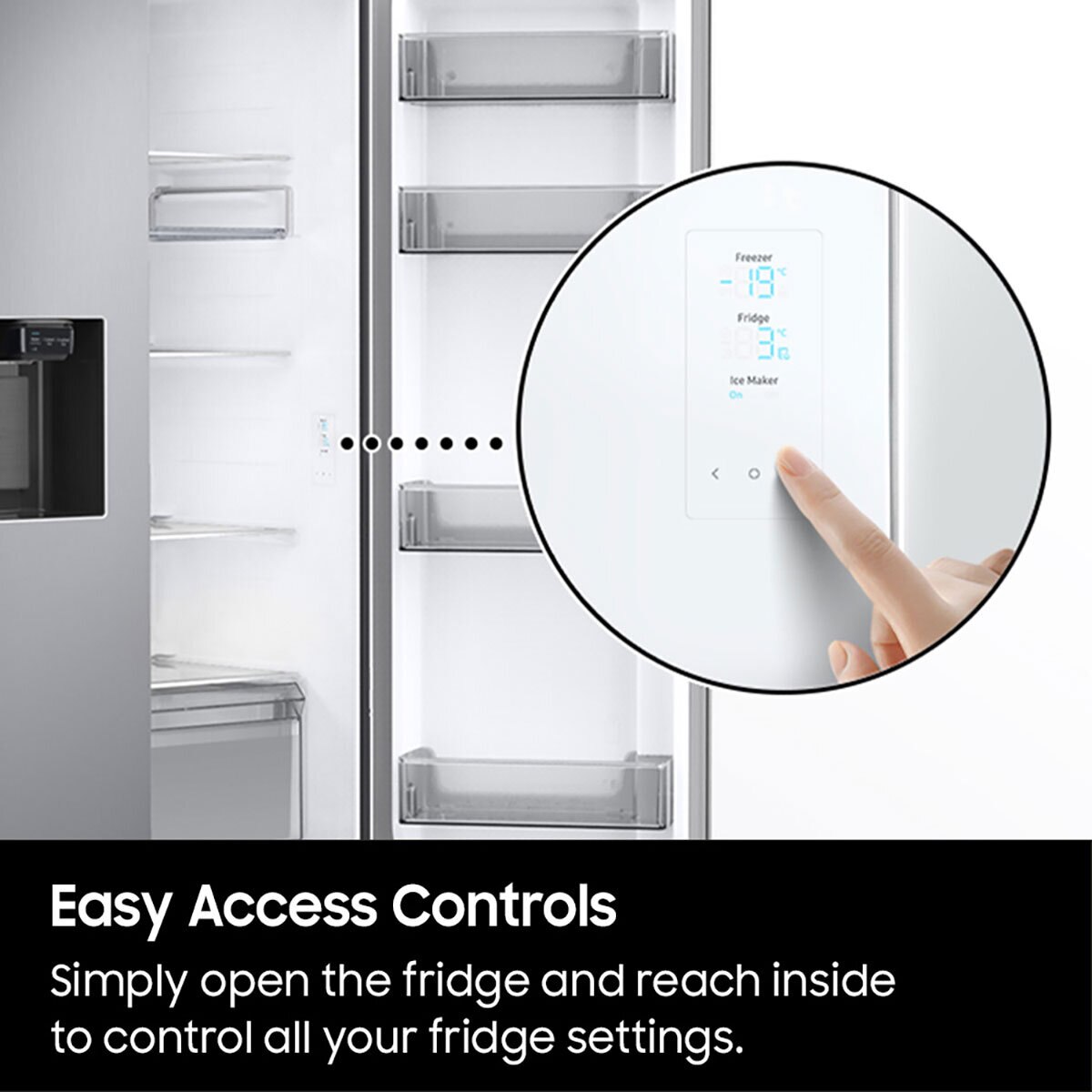 Buy Samsung RS68CG883DB1EU Side by Side, D Rated in Black at Costco.co.uk