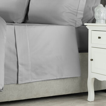 Belledorm Egyptian Cotton 1000 Thread Count Platinum Flat Sheet, in 2 Sizes