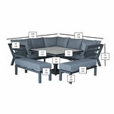 Bramblecrest San Marino 4 Piece Deep Seating Corner Patio Set Bramblecrest San Marino 4 Piece Deep Seating Corner Patio Set