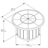 OVE Decors Belleview 42" (107 cm) Fire Table
