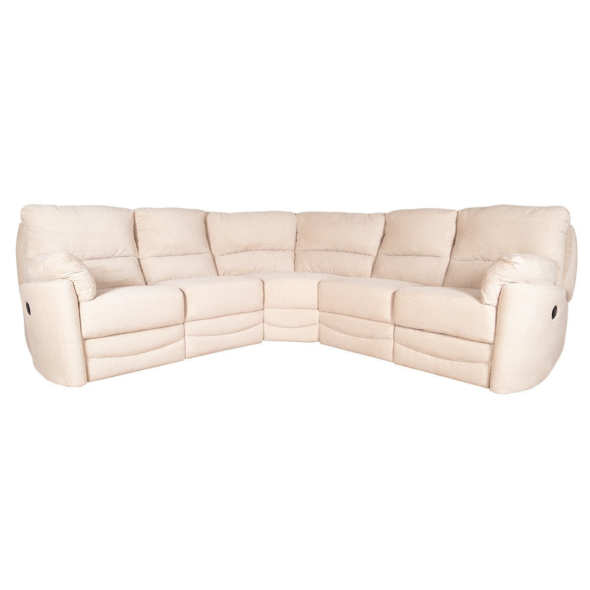 Minster Fabric Power Recliner Corner Sofa in Rich Beige Costco UK