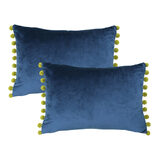 Cut Out Image of Carnival Velvet Bolster Cushion as a 2 Pack
