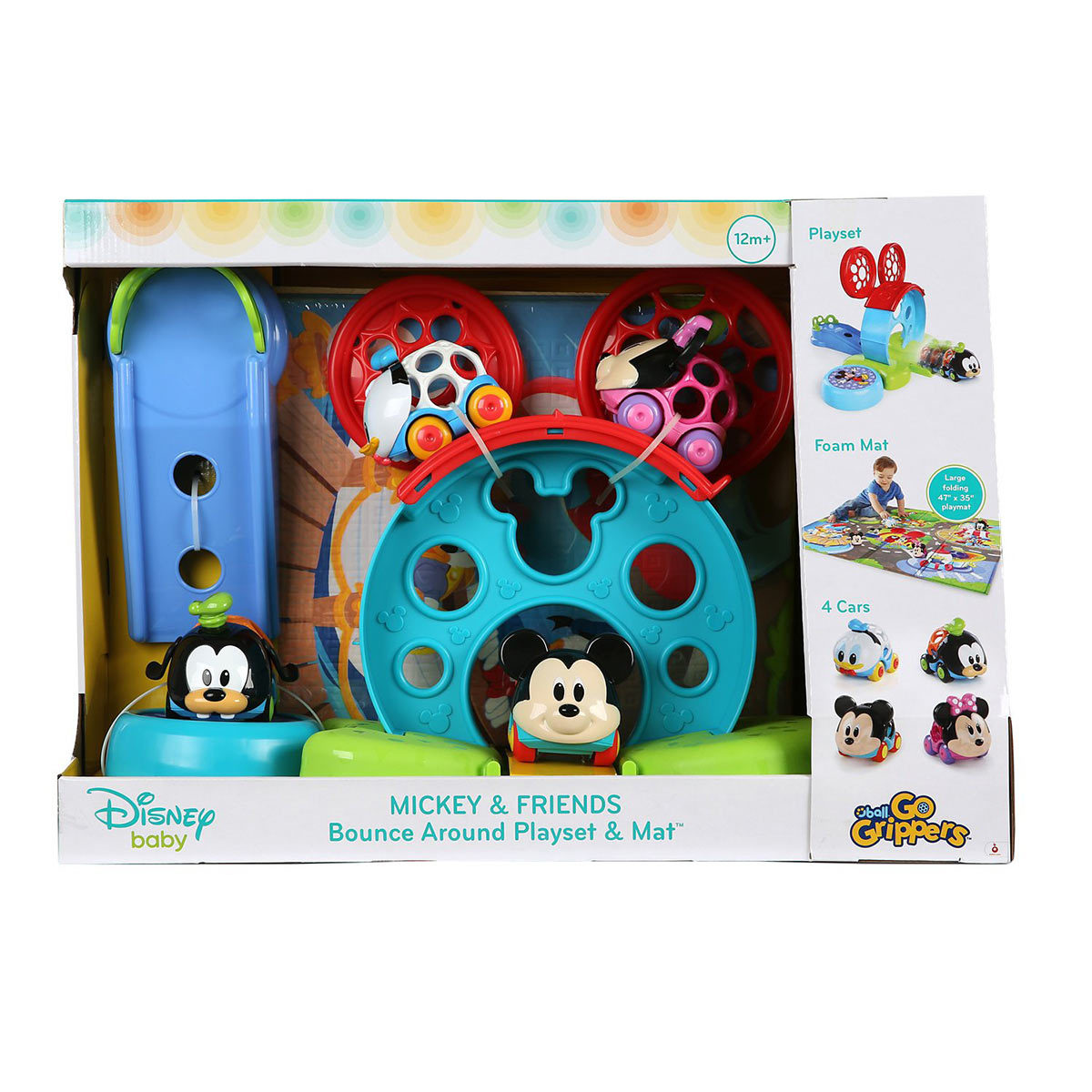 Disney Baby Go Grippers Mickey And Friends Bounce Around Playset With Play Mat (12+ Months)
