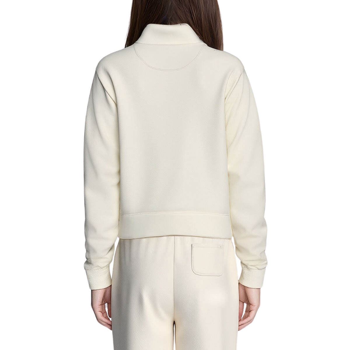 Aeropostale Ladies 1/4 Zip in Cream