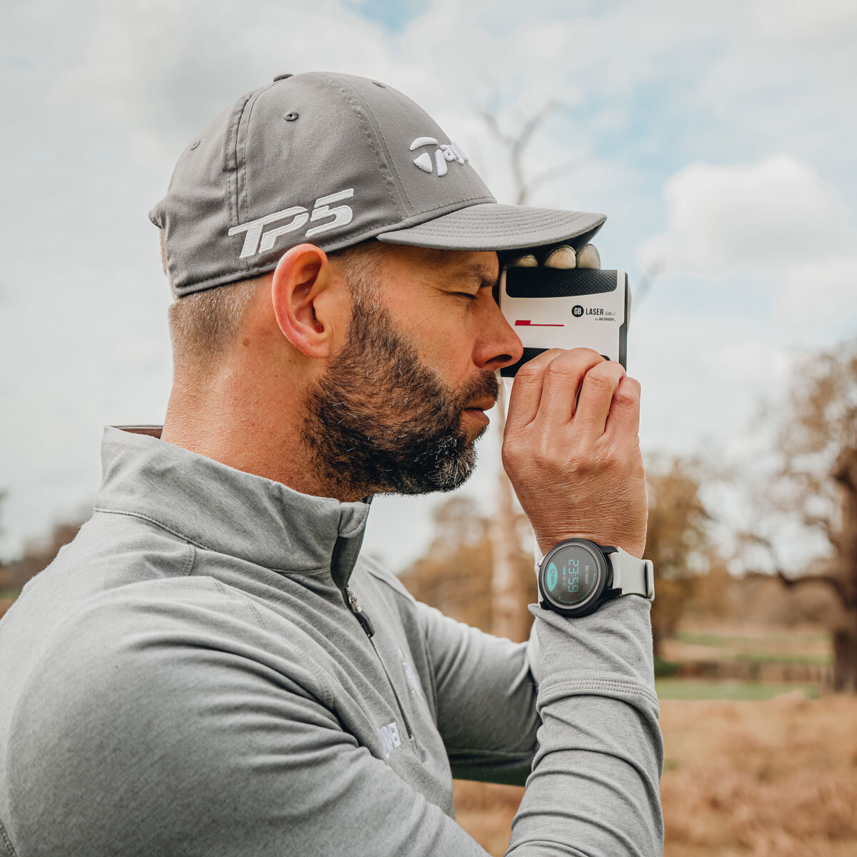 Golf Buddy W12 GPS Watch with Laser Lite2 Rangefinder C