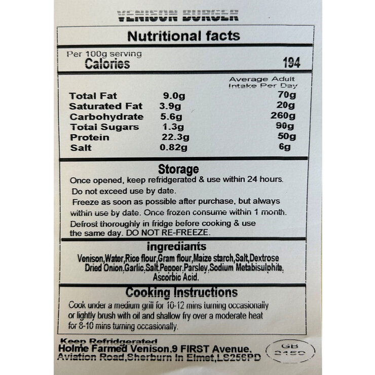 Nutritional Information Nutritional Information