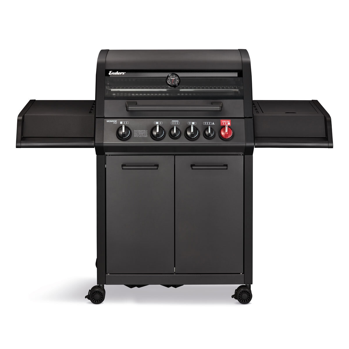 Enders Monroe 4 Burner Stainless Steel Gas Barbecue + Pizza Stone + Cover