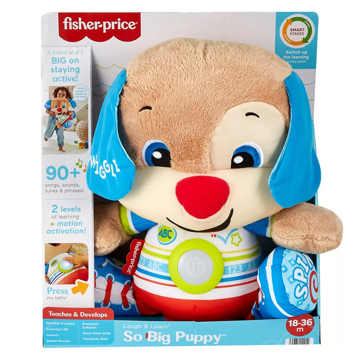 Fisher Price Laugh & Learn Counting With Puppy electronic Book toys lights sound 