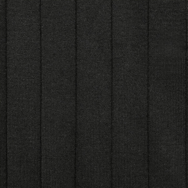 Chaps Men's Ribbed Knit Polo in Black Chaps Men's Ribbed Knit Polo in Black