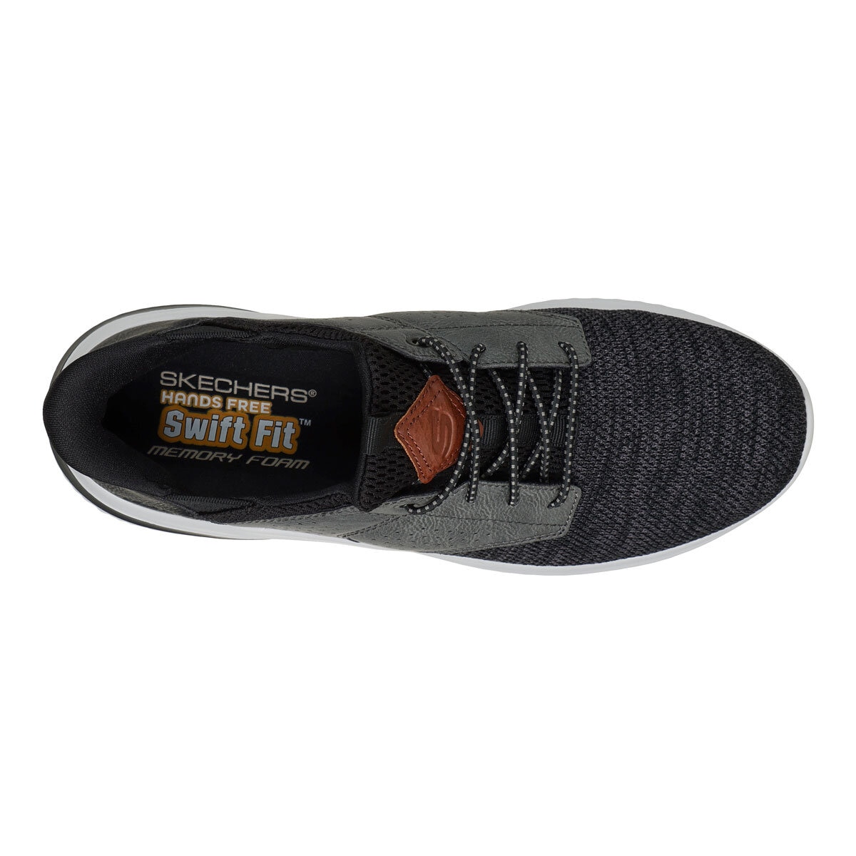 Skechers Men's Swift Fit Delson Trainer in Black