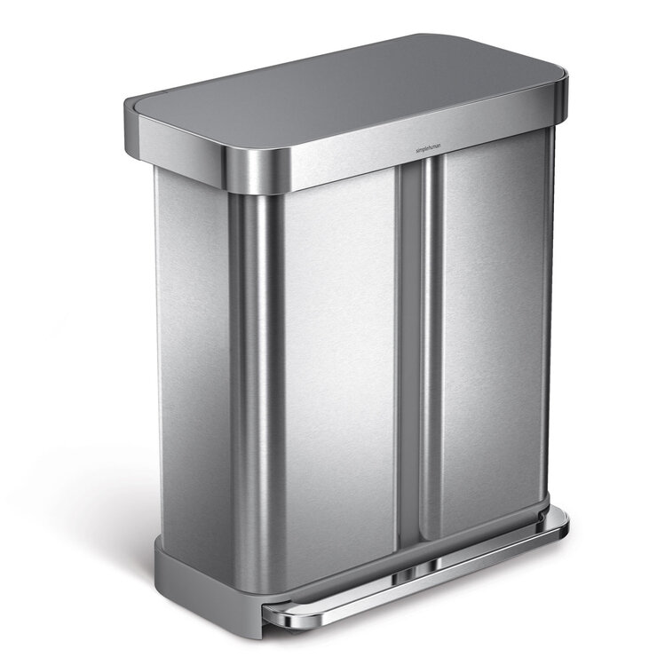 simplehuman 58L Dual Compartment Pedal Bin