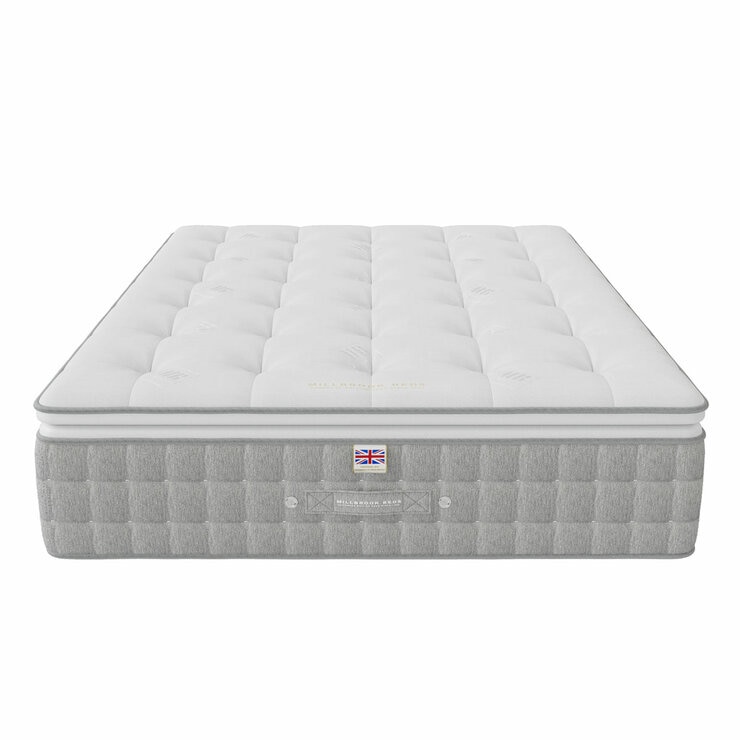 High, front view of mattress