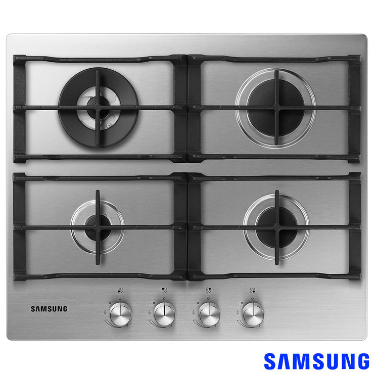 Samsung NA64H3030AS/EU, Integrated Gas Hob in Stainless Steel Costco UK
