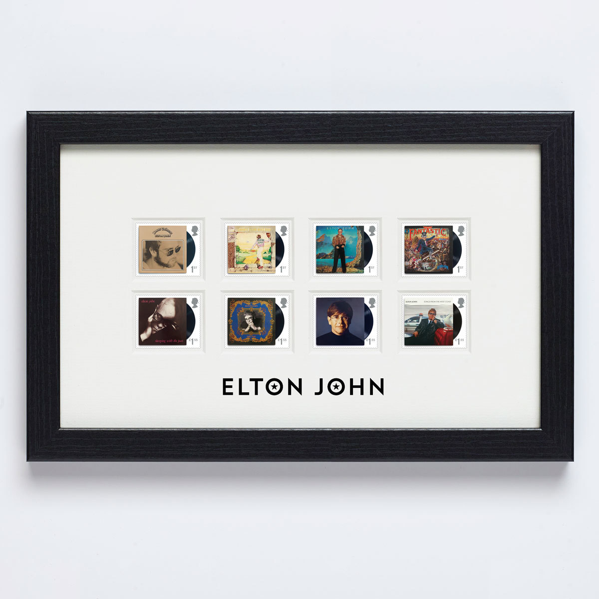 Elton John Royal Mail® Album Covers Framed Collectable Stamps