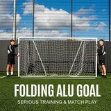 Quickplay Pro Alu Match 12ft x 6ft Football Goal