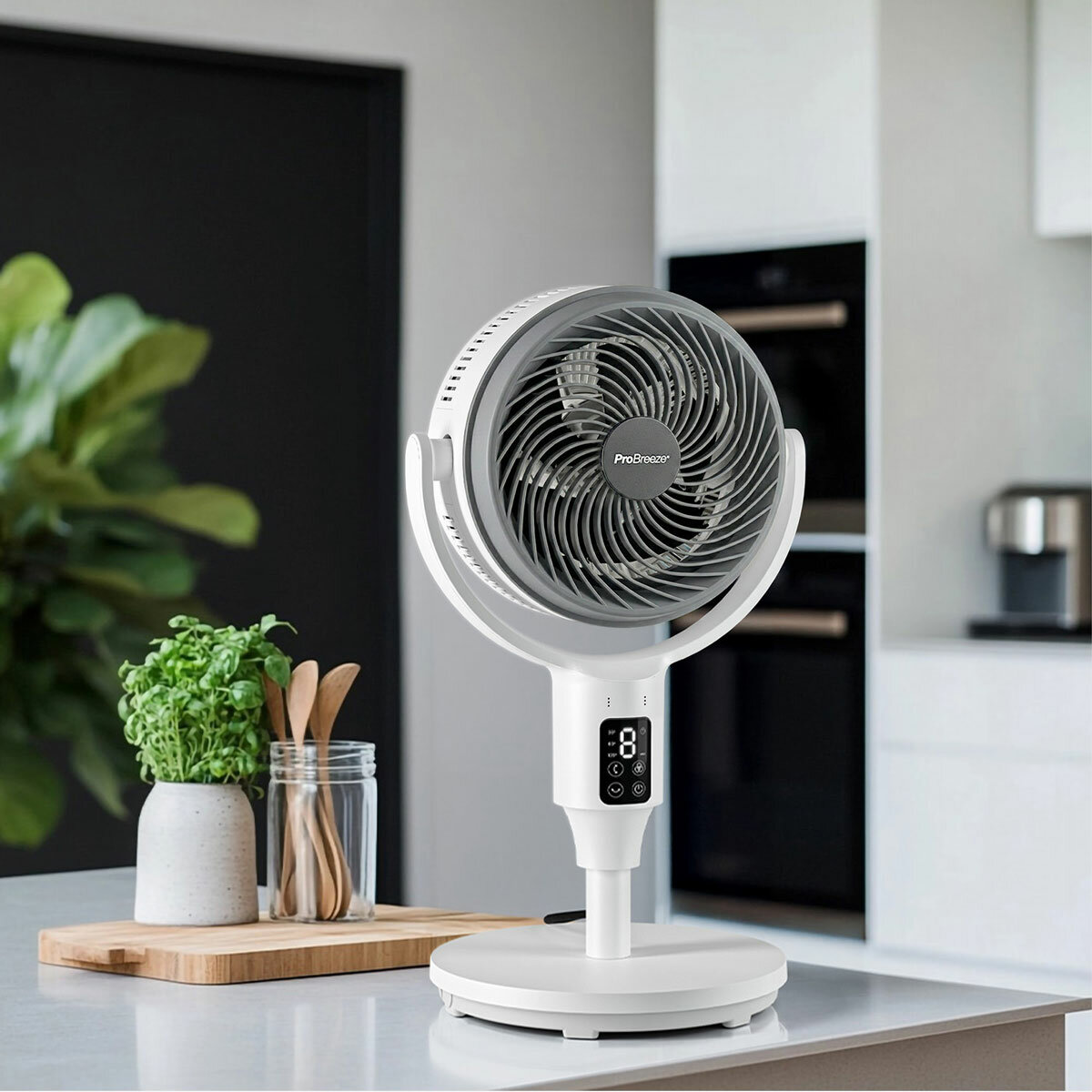 Pro Breeze AirFlo™ 43" Smart Hybrid Pedestal Fan Ultra-Quiet Air Circulator Pro Breeze AirFlo™ 43" Smart Hybrid Pedestal Fan Ultra-Quiet Air Circulator