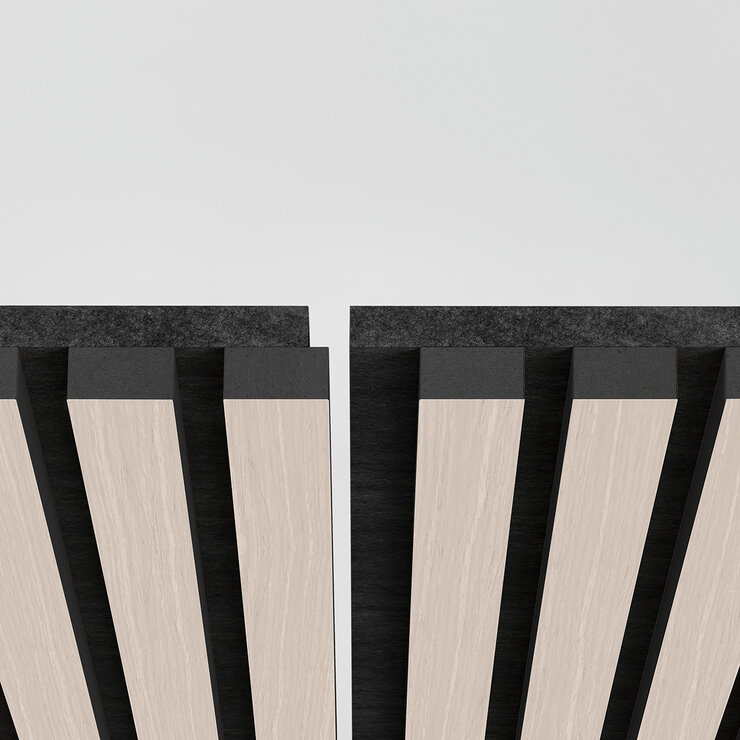 Artika Sonolok Acoustic Wall Panel Set in Light Grey / Ash & Black, 4 Pack