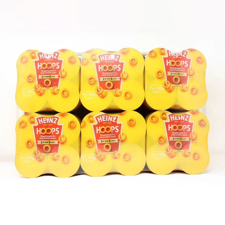 Heinz Spaghetti Hoops, 6 x 4 x 400g Costco UK