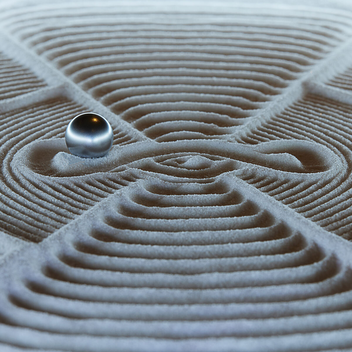 Close up image of drift sandscape patterns