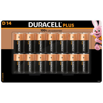 Duracell Plus Power D Batteries - 14 Pack