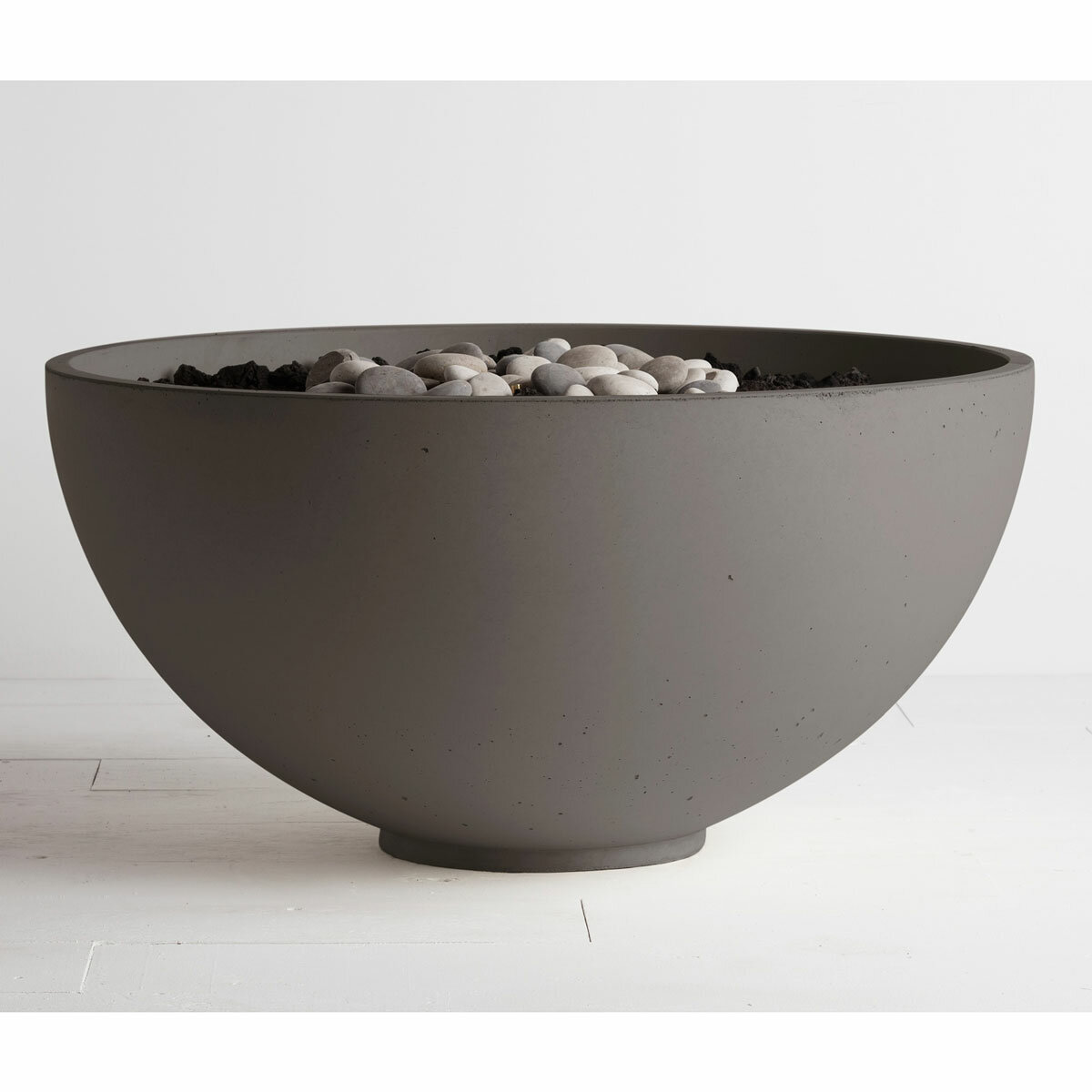Solus Decor Hemi 19.6kW Gas Fire Bowl Bundle in Dark Grey