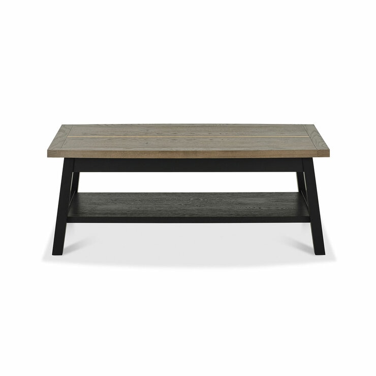 Bentley Designs Camden Weathered Oak & Peppercorn Coffee Table Bentley Designs Camden Weathered Oak & Peppercorn Coffee Table