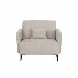 MOONAP Monroe Beige Fabric Loveseat