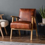 Neyland Brown Leather Armchair