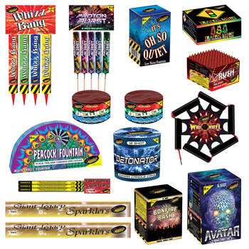 Black Cat Variety Fireworks Display Kit