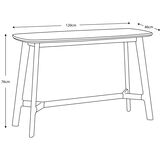 Gallery Barcelona White Marble Top Console Table