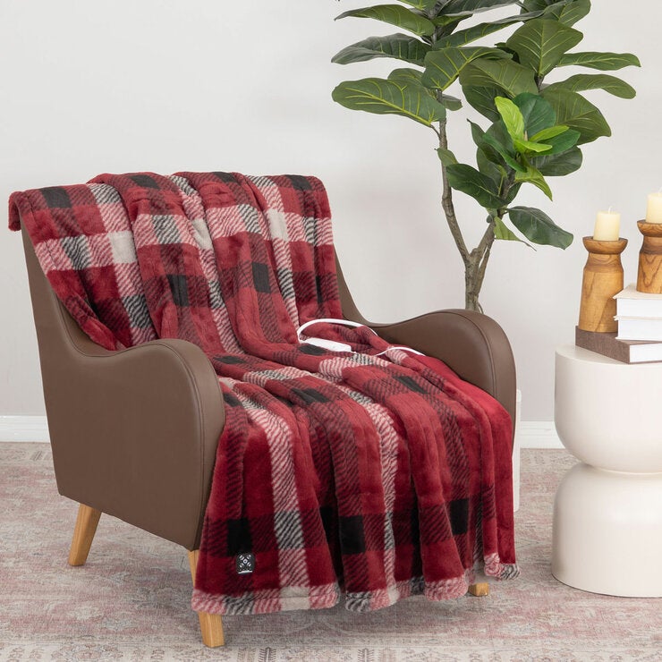 Berkshire Heated Throw Dual Plug in Tartan Berkshire Heated Throw Dual Plug in Tartan