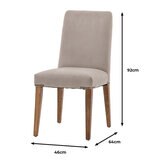 Gallery Highgrove Grey Velvet Dining Chair, 2 Pack