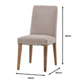 Gallery Highgrove Grey Velvet Dining Chair, 2 Pack 