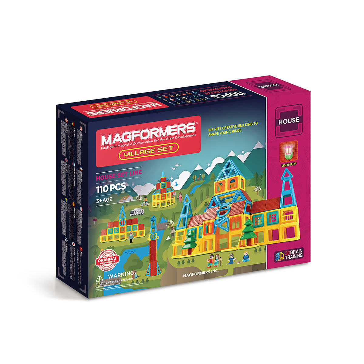Magformers Magnetic Construction Village 110 Piece Set (3+ Years)