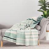 Berkshire Chenille Striped Throw in 3 Colours, 152 x 178 cm Berkshire Chenille Striped Throw in 3 Colours, 152 x 178 cm