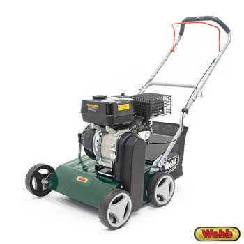 Webb 212cc 40cm Hand-Propelled Petrol Lawn Scarifier and Raker - Model WEPS400