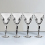 Waterford Marquis Sparkle Crystal Goblet Glasses, 4 Pack