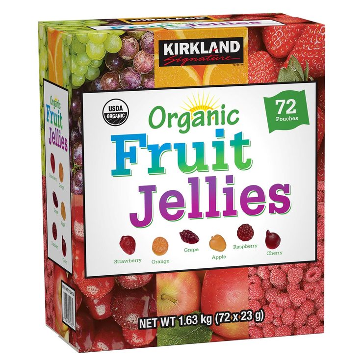Kirkland Signature Organic Fruit Jellies, 72 x 23g Packs Costco UK