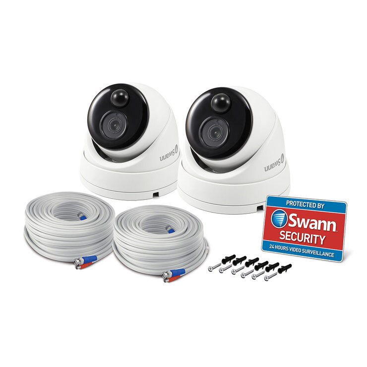 Swann 5MP Super HD Thermal Sensing Dome Security Camera Twin Pack