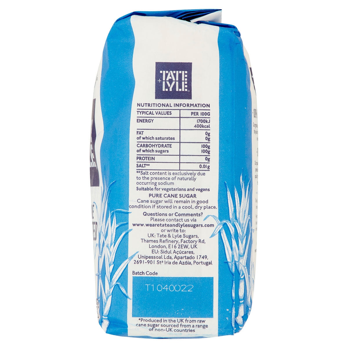 Tate & Lyle Granulated Sugar, 15 x 1kg 