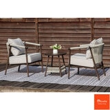 Helmsdale 3 Piece Woven Bistro Patio Set + Cover