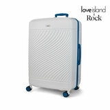ROCK Love Island Large Suitcase White / Blue