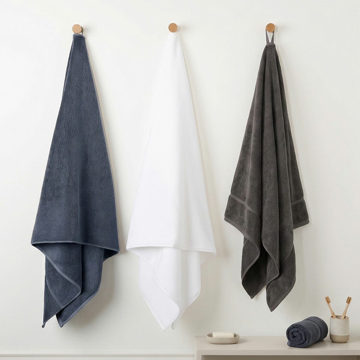 Panda Bamboo & Cotton Bath Sheets, 2 Pack, in 3 Colours Panda Bamboo & Cotton Bath Sheets, 2 Pack, in 3 Colours
