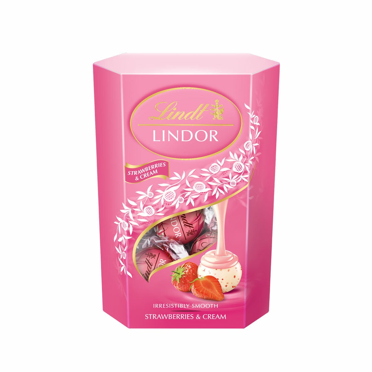 Lindt Lindor Strawberries and Cream Chocolate, 200g Lindt Lindor Strawberries and Cream Chocolate, 200g