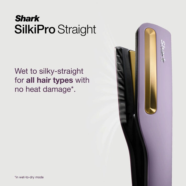 Lifestyle image showing wet to silky straight Lifestyle image showing wet to silky straight