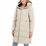 DKNY Women's Long Down Coat with Hood
