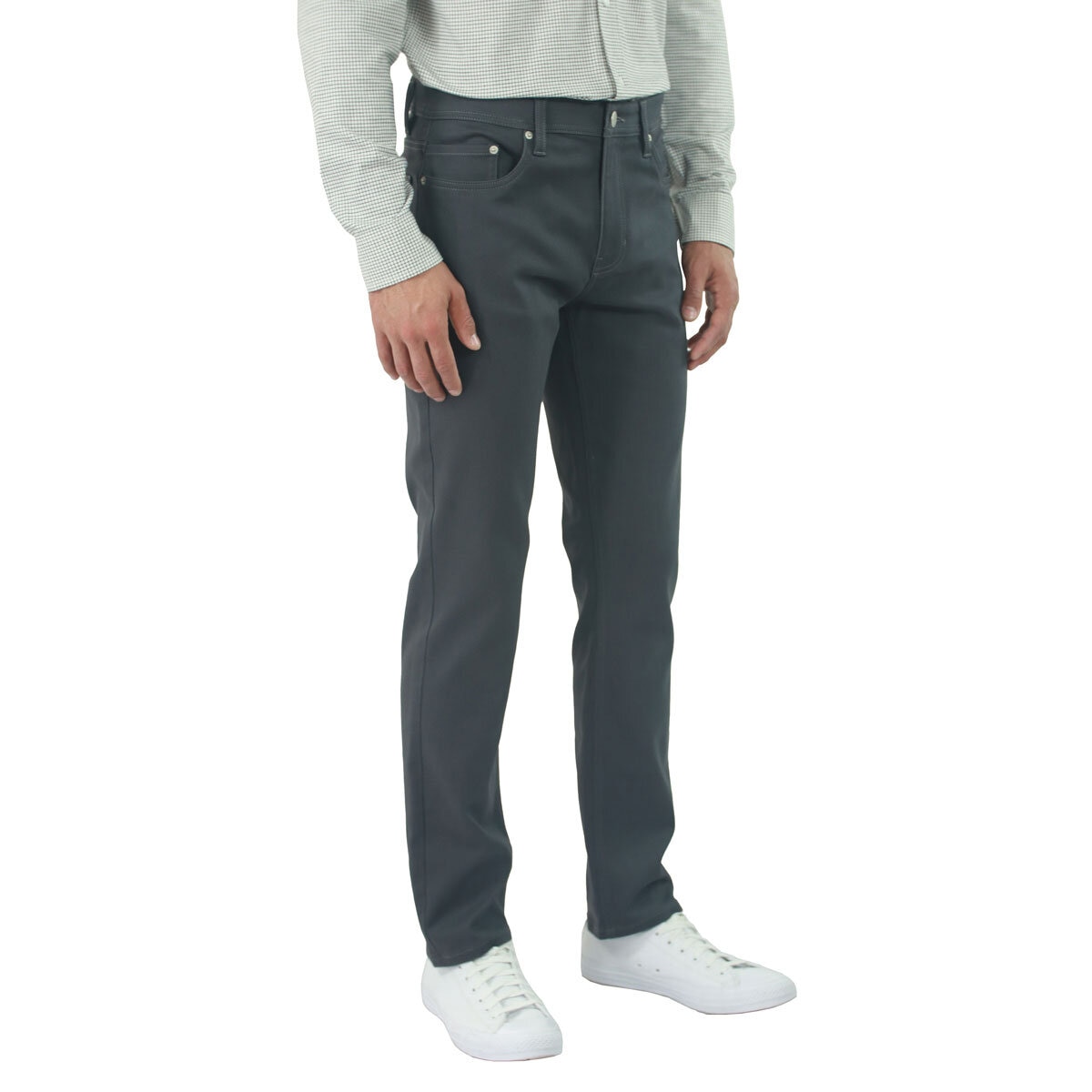 Jachs Men's Summer Commuter 5 Pocket Pant in Charcoal