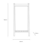 Gallery Wycombe Natural Oak Open Wardrobe