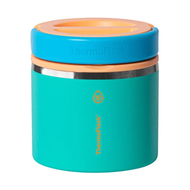 ThermoFlask Food Jars 591ml, 2 Pack in Radiant Lagoon & Neon Reef